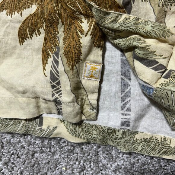 TOMMY BAHAMA Mens XL 100% Linen Short Sleeve Button Down Shirt - Picture 5 of 7